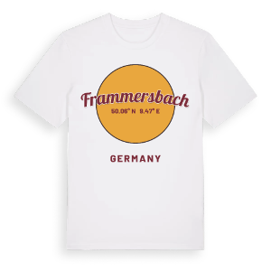 Frammersbach cirkel t-shirt – ekologisk bomull t-shirt från Pinshirt