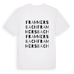 Frammersbach ordlek t-shirt – ekologisk bomull t-shirt från Pinshirt