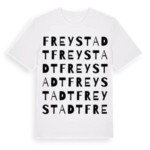 Freystadt ordlek t-shirt – ekologisk bomull t-shirt från Pinshirt