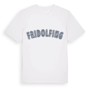 Fridolfing college t-shirt – ekologisk bomull t-shirt från Pinshirt