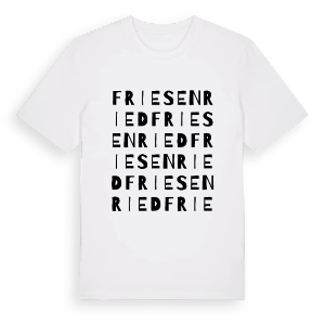 Friesenried ordlek t-shirt – ekologisk bomull t-shirt från Pinshirt