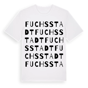Fuchsstadt ordlek t-shirt – ekologisk bomull t-shirt från Pinshirt