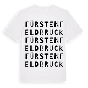 Fürstenfeldbruck ordlek t-shirt – ekologisk bomull t-shirt från Pinshirt