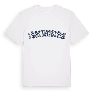 Fürstenstein college t-shirt – ekologisk bomull t-shirt från Pinshirt