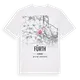 Fürth karta t-shirt