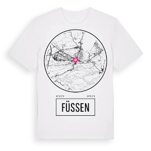Füssen t-shirt – ekologisk bomull t-shirt från Pinshirt