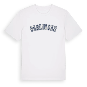 Gablingen college t-shirt – ekologisk bomull t-shirt från Pinshirt