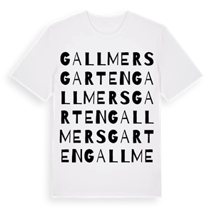 Gallmersgarten ordlek t-shirt – ekologisk bomull t-shirt från Pinshirt
