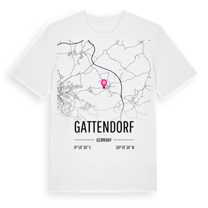 Gattendorf karta t-shirt – ekologisk bomull t-shirt från Pinshirt