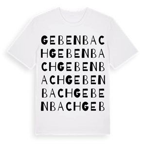 Gebenbach ordlek t-shirt – ekologisk bomull t-shirt från Pinshirt