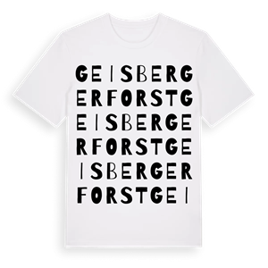 Geisberger Forst ordlek t-shirt – ekologisk bomull t-shirt från Pinshirt