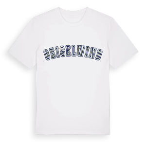 Geiselwind college t-shirt – ekologisk bomull t-shirt från Pinshirt