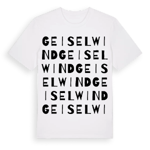 Geiselwind ordlek t-shirt – ekologisk bomull t-shirt från Pinshirt