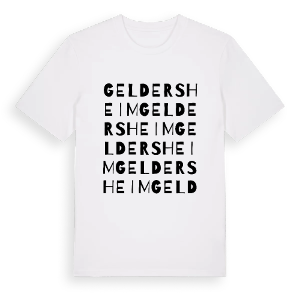 Geldersheim ordlek t-shirt – ekologisk bomull t-shirt från Pinshirt