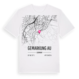 Gemarkung Au karta t-shirt – ekologisk bomull t-shirt från Pinshirt