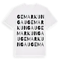 Gemarkung Au ordlek t-shirt