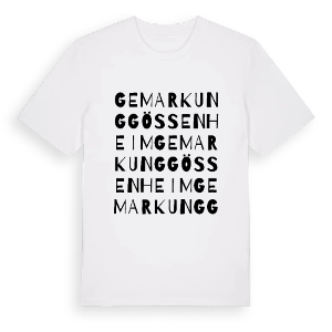Gemarkung Gössenheim ordlek t-shirt – ekologisk bomull t-shirt från Pinshirt
