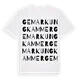 Gemarkung Kammer ordlek t-shirt