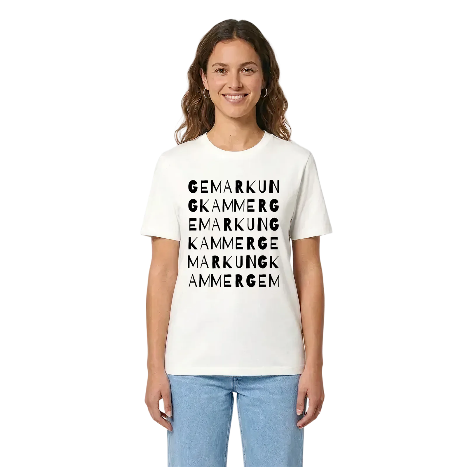Gemarkung Kammer ordlek t-shirt – White, i miljö