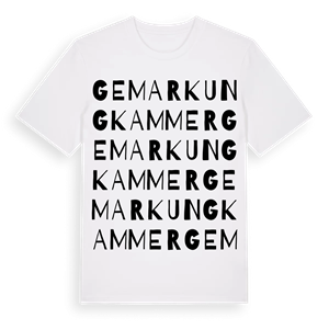 Gemarkung Kammer ordlek t-shirt – ekologisk bomull t-shirt från Pinshirt
