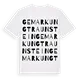 Gemarkung Traunstein ordlek t-shirt