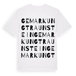 Gemarkung Traunstein ordlek t-shirt – ekologisk bomull t-shirt från Pinshirt