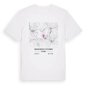 Gemarkungsgrenze Altbessingen karta t-shirt – ekologisk bomull t-shirt från Pinshirt