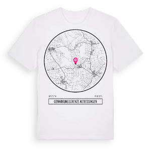 Gemarkungsgrenze Altbessingen t-shirt – ekologisk bomull t-shirt från Pinshirt