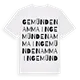 Gemünden am Main ordlek t-shirt