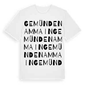 Gemünden am Main ordlek t-shirt – ekologisk bomull t-shirt från Pinshirt