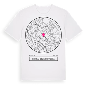 Georgs- und Kreuzviertel t-shirt – ekologisk bomull t-shirt från Pinshirt
