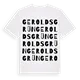 Geroldsgrün ordlek t-shirt