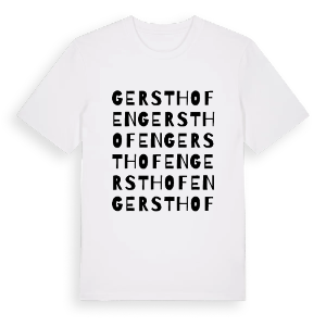 Gersthofen ordlek t-shirt – ekologisk bomull t-shirt från Pinshirt