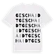 Geschaidt ordlek t-shirt