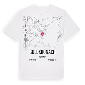 Goldkronach karta t-shirt – ekologisk bomull t-shirt från Pinshirt