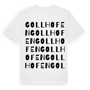 Gollhofen ordlek t-shirt – ekologisk bomull t-shirt från Pinshirt