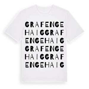 Grafengehaig ordlek t-shirt – ekologisk bomull t-shirt från Pinshirt