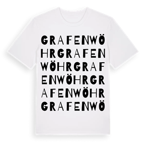 Grafenwöhr ordlek t-shirt – ekologisk bomull t-shirt från Pinshirt
