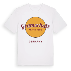 Gramschatz cirkel t-shirt – ekologisk bomull t-shirt från Pinshirt