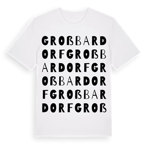 Großbardorf ordlek t-shirt – ekologisk bomull t-shirt från Pinshirt