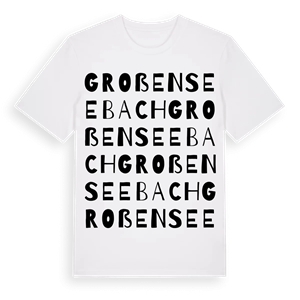 Großenseebach ordlek t-shirt – ekologisk bomull t-shirt från Pinshirt