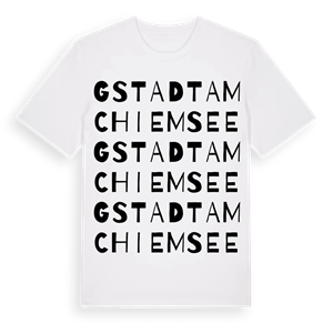 Gstadt am Chiemsee ordlek t-shirt – ekologisk bomull t-shirt från Pinshirt
