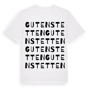 Gutenstetten ordlek t-shirt – ekologisk bomull t-shirt från Pinshirt