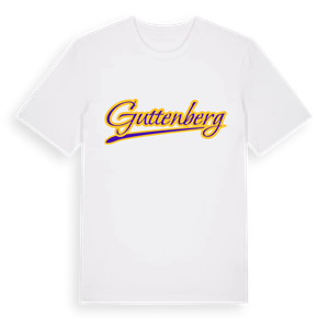Guttenberg baseball t-shirt – ekologisk bomull t-shirt från Pinshirt