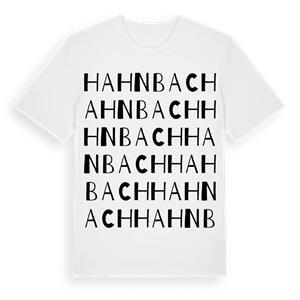 Hahnbach ordlek t-shirt – ekologisk bomull t-shirt från Pinshirt