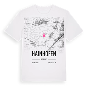 Hainhofen karta t-shirt – ekologisk bomull t-shirt från Pinshirt