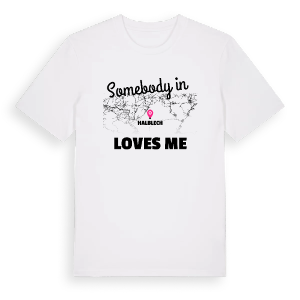 Någon i Halblech älskar mig t-shirt – ekologisk bomull t-shirt från Pinshirt