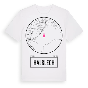 Halblech t-shirt – ekologisk bomull t-shirt från Pinshirt