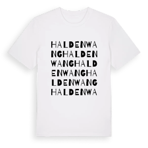 Haldenwang ordlek t-shirt – ekologisk bomull t-shirt från Pinshirt