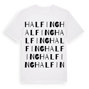 Halfing ordlek t-shirt – ekologisk bomull t-shirt från Pinshirt